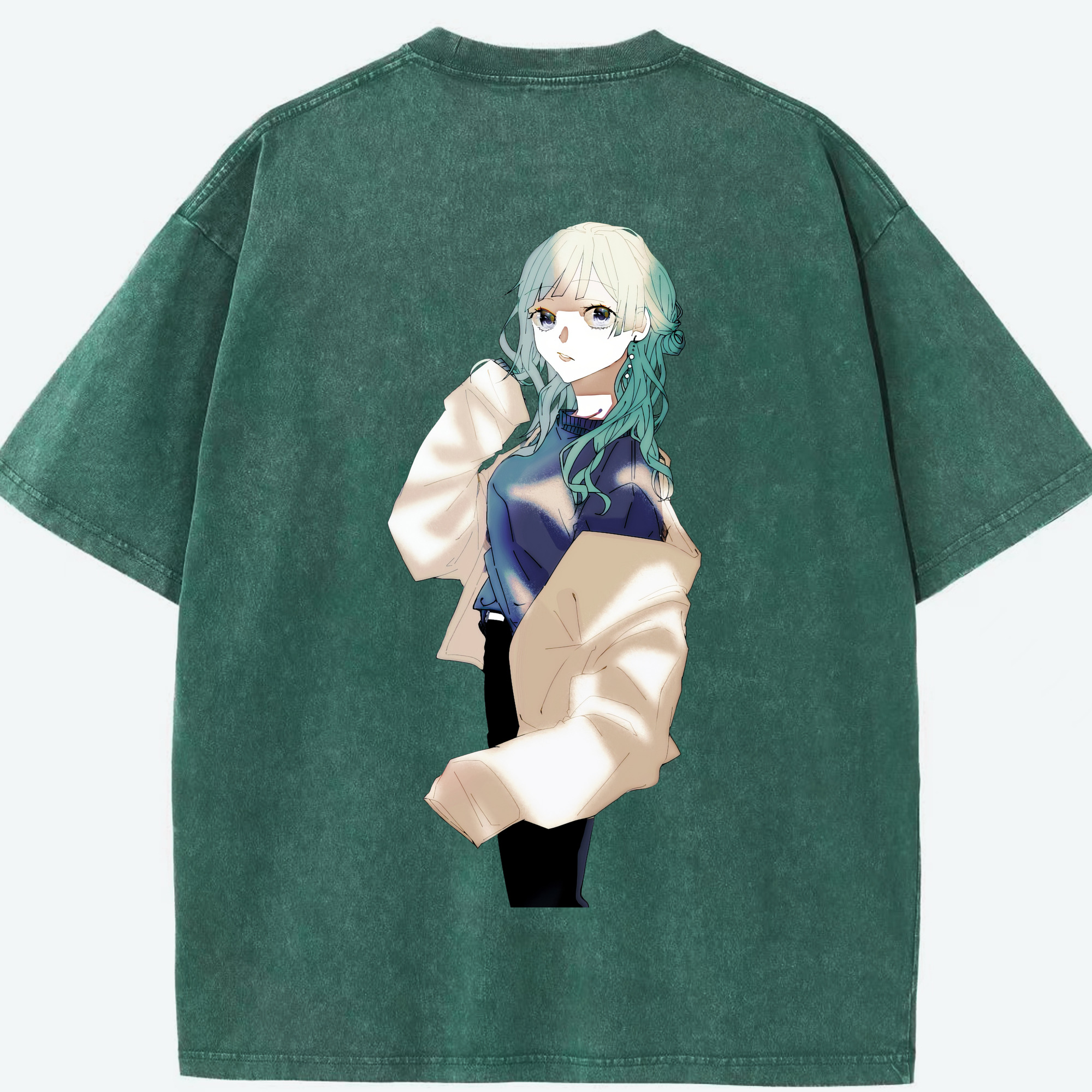 （画像用） 呪術廻戦 Jujutsu Kaisen 綿100% ヴィンテージ風 半袖Tシャツ（背面プリント）
